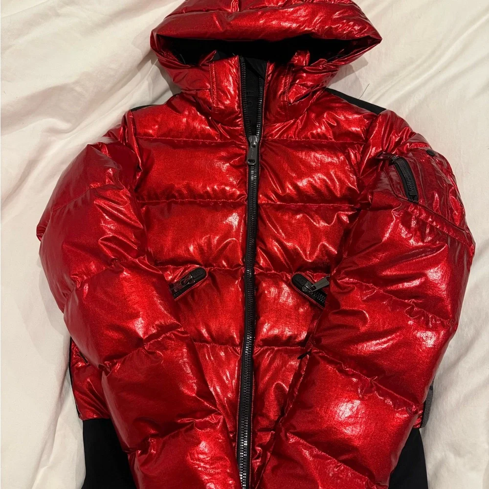 Goldbergh Red Metallic Waterproof Down Winter Ski Jacket 6 - Picture 11 of 11